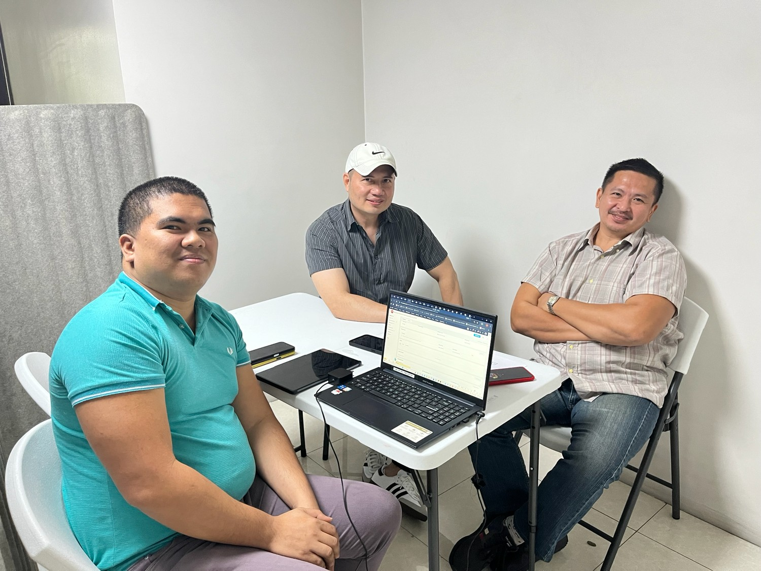 Brealant team meeting with clients in the office