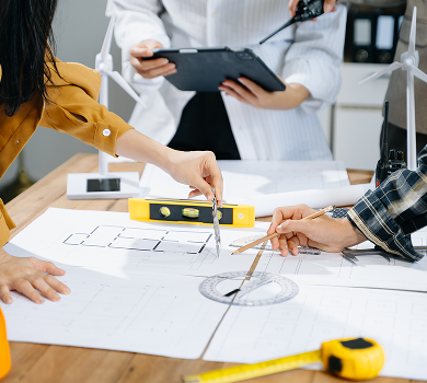 Designers working on industrial design drawings – Industrial design registration in Australia